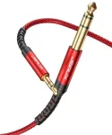 Jsaux 3.5mm į 6.35mm Stereo Garso Kabelis, 1.2m, Nailoninis Pynimas