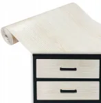 Medžio imitacijos lipni baldų plėvelė Jesion Baltas 90x50 cm Diy