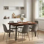 Kvadratinis valgomojo stalas 120 x 90 x 75 cm
