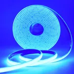 24 V cob neoninė juosta 2 m, 320 led/m itin ry&scaron;ki lanksti mėlyna cob neoninė led juosta, atspari vandeniui ip68 lipni juosta, raudonos/baltos 2 gyslų led girliandos terasai, kalėdoms