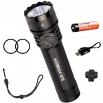 Acebeam E75 Led žibintuvėlis su akumuliatoriumi 5000mah Usb-c juodas 260m 4500lm