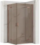 Du&scaron;o kabina REA Hugo Double, Brushed Copper, 90x100 cm