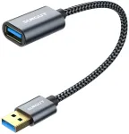 Usb 3.0 prailginimo laidas, 5 Gbps, 0.3 m, pilkas, 2 vnt.