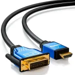 Deleycon (1m) auk&scaron;tos kokybės hdmi į dvi didelės spartos kabelis - paruo&scaron;tas 3d - hdmi į dvi adapterio kabelis