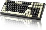 Yunzii Yz98 mechaninė klaviatūra su tarpine, 99 klavi&scaron;ai, kar&scaron;to keitimo, Bt5.0/2.4g/usb-c belaidė žaidimų klaviatūra Nkro 98% i&scaron;dėstymas su Rgb Led ap&scaron;vietimu, skirta Linux/win/mac (milk Switch, Juodas)