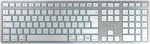 Cherry kw 9100 slim for mac belaidė mac klaviatūra prancūzi&scaron;kas i&scaron;dėstymas (azerty) bluetooth arba 2,4 ghz belaidis plok&scaron;ti klavi&scaron;ai įkraunama balta sidabrinė