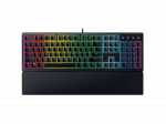 Klaviatūra &bdquo;Razer Ornata V3&ldquo;, mechamembraniniai jungikliai, 10 &bdquo;Razer Chroma RGB&ldquo; ap&scaron;vietimo zonų, 1000 Hz &bdquo;Ultrapolling&ldquo;, ap&scaron;viesti klavi&scaron;ai, mink&scaron;tas rie&scaron;o atramos pavir&scaron;ius &ndash; voki&scaron;kas i&scaron;dėstymas