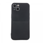 Fusion Accessories Fusion Card Case silikoninis dėklas skirtas Samsung A125 | M127 Galaxy A12 | M12 juodas