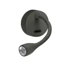 2,1W LED sieninis &scaron;viestuvas DREAM, tamsiai pilkas (RAL 7022), 2700K, su maitinimo &scaron;altiniu