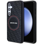 Mercedes Benz Samsung Galaxy S24 AMG silikoninis dėklas Carbon Pattern MagSafe (AMHMS24S23SMRK) juodos spalvos
