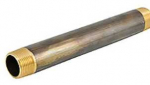Lemvigh Muller Žalvarinis nipelio vamzdis 3/4" x 80 mm