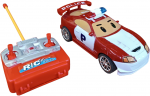 Radijo bangomis valdomas automobilis policijos automobilis, raudonas