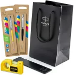 Parker Jotter ra&scaron;iklių rinkinys dėkle su mai&scaron;eliu ir nivelyru Dovana tėčiui