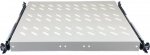 19" 1U i&scaron;traukiama lentyna, 370 mm gylio, pilka, 4 ALANTEC tvirtinimo ta&scaron;kai
