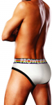 Prowler Oversized Paw Brief S Baltas - Signature Waistband, Pride Edition