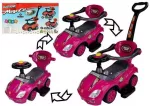 Stumiamas automobilis Mega Car 3in1, rožinis