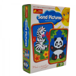 Ranok pie&scaron;imas smėliu 2 paveiksliukai Panda ir Zebra