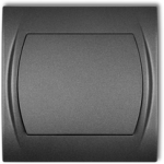 Karlik Elektrotechnik 11LWP-1 LOGO Vieno poliaus jungiklis grafitas 11LWP-1