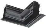 Magnetinės sistemos XTRIM M RECESSED bėgelio kampinis sujungimas, 48V, juodas