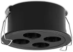 9W LED įleidžiamas &scaron;viestuvas INVISIBLE, juodas, 3000K, dimeriuojamas, E3980201NDT