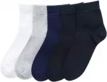 Apollon Kojinės 5pp Unisex Juodas Baltas Mėlyna Pilkas BL13033A