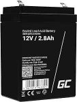 Ecost prekė po grąžinimo Žalias Cell AGM 12V 2.8Ah battery VRLA lead battery (Atnaujinta)