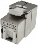 Be įrankių valdomas &bdquo;keystone&ldquo; modulis RJ45 STP cat.6 PoE+ ALANTEC Plus - INTERTEK kokybės testas (JAV) - PADIDINTI PERDAVIMO PARAMETRAI