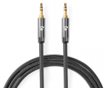 Kabelis Nedis Jack 3.5mm - Jack 3.5mm 2m pilka (CATB22000GY20)