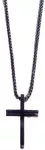 Marc Malone Timeless juodas steel pakabukas Cross MCGN5048B