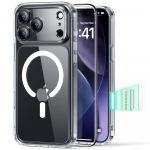ESR Classic Hybrid MagSafe + grūdinto stiklo komplektas, skirtas iPhone 17 Pro &ndash; skaidrus