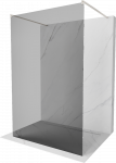Walk-in du&scaron;o sienelė Mexen Kioto, Brushed nickel, grafitas, 100 x 200 cm