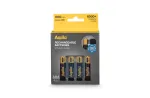Aqiila 487 vnt. įkraunamų USB-C baterijų, AAA dydžio, 600 mAh, 1,5 V, 4 vnt. pakuotė