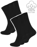100 % medvilninės premium juodos kojinės Clark Crown, 6 poros