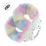 Ouch By Shots Heavy-duty Fluffy Handcuffs - Multicolor 2