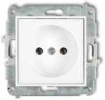 Karlik Elektrotechnik MGP-1 MINI Vieno lizdo mechanizmas be įžeminimo 2P (be srovės kelio sklendių) baltas MGP-1