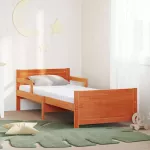 Lova Lovos rėmas su i&scaron;siplėčiančiu čiužiniu Ruda 80 x 200 cm