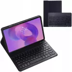 Plan&scaron;etinio kompiuterio dėklas Strado-Tech su Bluetooth klaviatūra, skirtas Lenovo Idea Tab Plus 12.1 - apsauginis su stovu, prieiga prie portų ir mygtukų