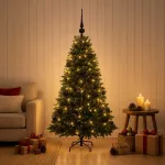 Dirbtinė Kalėdų eglutė su burbulais 120 cm 150 LED &Scaron;ilta balta