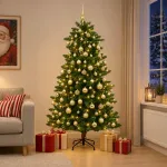 Dirbtinė kalėdinė eglutė su rutuliuku 240 cm 300 LED