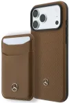 Dėklas Rinkinys etui + portfel Mercedes Grilis Pattern Leather MagSafe do iPhone 18 Pro Max / 17 Pro Max camel