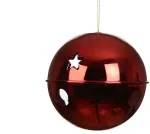 Christmas Tree toy Decoris Bell. red. iron/polystyrene