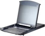 Aten 8-Port 19" LCD CAT5e/6 KVM over IP Switch Dual Rail -