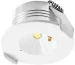 Emergency LED luminaire OMAHA, 3W, 300 lm, 6400K, AC220-240V, IP20, 3 hours, single-mode, TEST button
