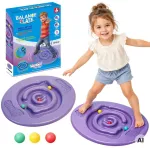 WOOPIE Round Balance Board Violetinė Disc Maze Balance Board