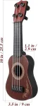 Toyvian ukulele žaislas vaikams, plastikinis 9,8 colių ukulele žaislas, gitara, ukulele vaikams, 4 stygų muzikos instrumentai, edukacinis žaislas