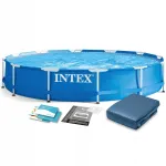 INTEX karkasinis sodo baseinas 366x76 6in1 uždangalas