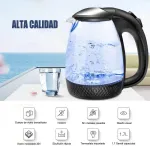Elektrinis virdulys Extrastar, 1.7l, 2200w, stiklinis, juodas