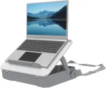 Fellowes ne&scaron;iojamas ne&scaron;iojamojo kompiuterio stovas su dėklu &ndash; breyta&trade; 2-in-1 dizainas su 5 auk&scaron;čio nustatymais &ndash; idealus hibridiniam darbui &ndash; 100 % perdirbamas &ndash; baltas