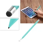 Touch screen stylus pen &ndash; 2 in 1 stylus + carbon pen &ndash; capacitive replacement pen &ndash; for most capacitive touch screen devices (žalias)