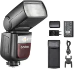 Objektyvas Godox V860iii-n belaidis I-ttl blykstės siųstuvas/imtuvas, skirtas fotoaparatui, rankinis/automatinis blykstės Gn60 1/8000s Hss belaidis X sistemos 2.4g įmontuotas pilotinis &scaron;viesos pakaitalas, skirtas Nikon